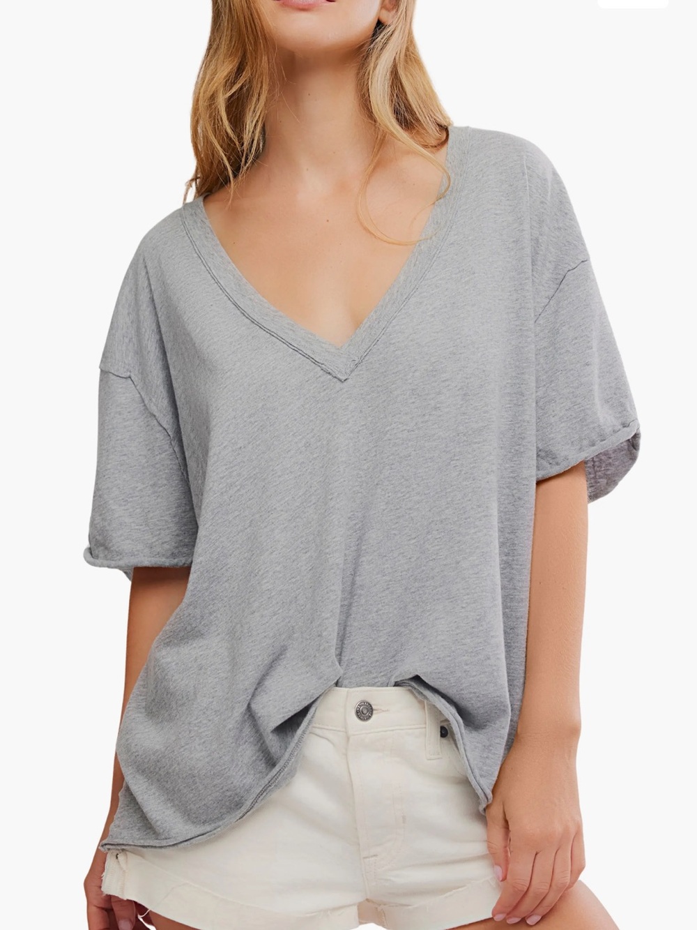 Royal Blue Nina V-Neck We the Free Top